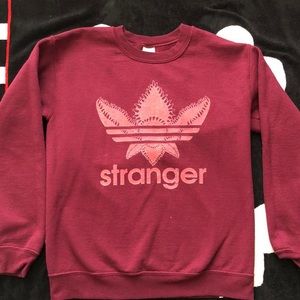 Stranger things “adidas” crew neck.